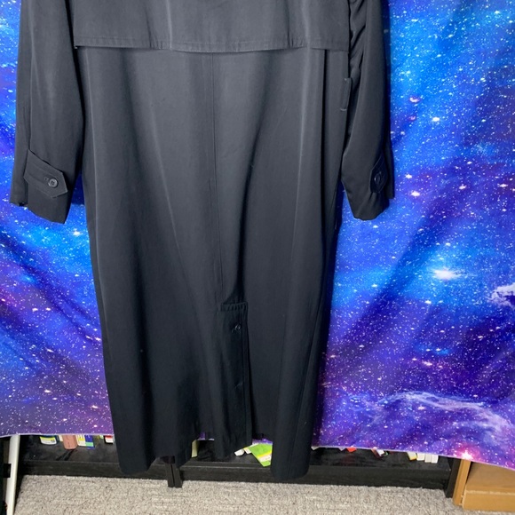 Ferncroft- Black Trench Coat size 14 - Picture 11 of 16